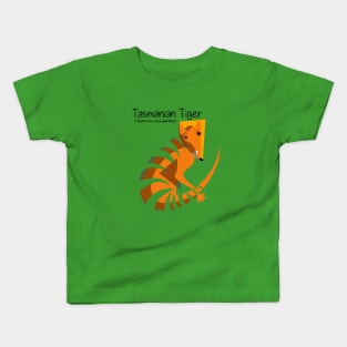 Mysterious Tasmanian Tiger Kids T-Shirt